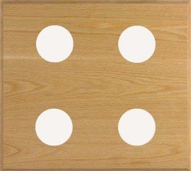 Maximum PO4 4-Instrument Panel, 18 x 20in, Oak-