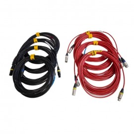 Megger 2008-30XKIT2 3Ø Universal Test Lead Extension Set with H and X lead extensions, 30', 10 A, 8-pack-