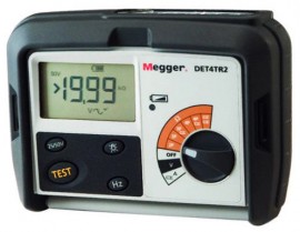 Megger DET4TR2 4-Terminal Digital Ground Tester with 2/3/4 point testing-