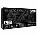 Microflex BD1004NPF Black Dragon Zero Series Nitrile Gloves, extra-large, 100-pack-