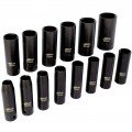 Milton 1300-SS-07 Deep Impact Socket Set, ½" drive, 11 to 30 mm-