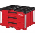 Milwaukee 48-22-8443 Packout 3-Drawer Tool Box, 14-1/3" x 16-1/3" x 22-1/5"-