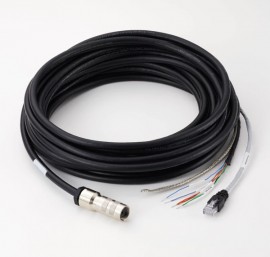 Mitutoyo 02AQL386 Power and Ethernet Cable w/ 90&amp;deg; Connector, 5M-