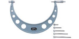 Mitutoyo 104-201 Outside Micrometer, Interchangeable Anvils 12-18in, .001in-