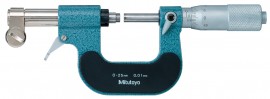 Mitutoyo 107-201 Series 107 Mechanical Outside Micrometer with dial indicator, 0 to 25 mm, metric-