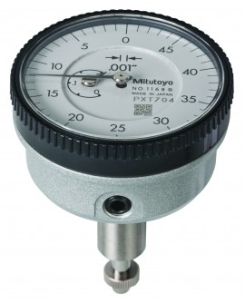 Mitutoyo 1168A Series 1 Back-Plunger Dial Indicator, 0.2&amp;quot;, SAE-