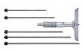 Mitutoyo 129-116 129 Series Metric Depth Micrometer with Interchangeable Rods, 0 to 150 mm-