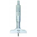 Mitutoyo 129-130 Interchangeable Rod Depth Micrometer, 0 to 3&amp;quot;, 4&amp;quot; base-