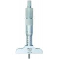 Mitutoyo 129-153 Mechanical Depth Micrometer with Interchangeable Rods, 0 to 300 mm, 0.01 mm-