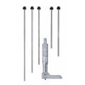 Mitutoyo 129-332 Mechanical Depth Micrometer with Interchangeable Rods, 0 to 6&quot;, 0.001&quot;-