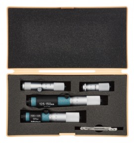 Mitutoyo 133-901 Tubular Inside Micrometer Set, 50 to 150 mm-
