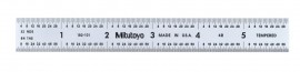 Mitutoyo 182-101 Wide Rigid Steel Rule, 6&quot; (4R)-