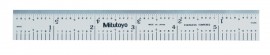 Mitutoyo 182-108 Wide Rigid Steel Rule, 6" x 150 mm, 1/10", 1/50", 1 mm, 0.5 mm-