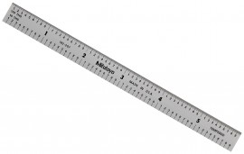 Mitutoyo 182-207 Series 182 Fully-Flexible Steel Ruler, 6&amp;quot; x 150 mm-