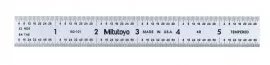 Mitutoyo 182-241 Wide Rigid Steel Rule, 18&quot; (4R)-