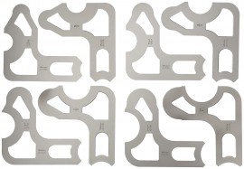 Mitutoyo 186-905 Radius Gauge Set, 9/16 to 1"-