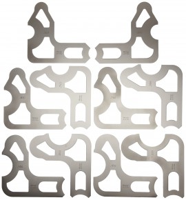 Mitutoyo 186-907 Radius Gauge Set, .550 to 1&quot;-