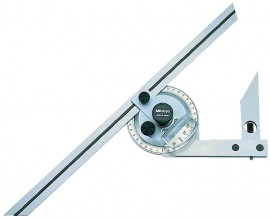 Mitutoyo 187-902-10 Bevel Protractor, 6" / 12", 5 min-