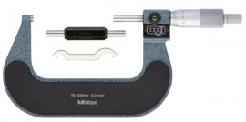 Mitutoyo 193-104 Outside Micrometer, 75 to 100 mm, 0.01 mm-