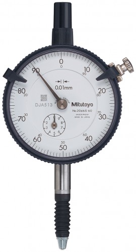 Mitutoyo 2046A-60 Series 2 Standard Dial Indicator with lug, 10 mm, metric-