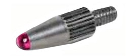 Mitutoyo 21AAA253 Ball Point Extension Rod, Ungrooved Ruby, 30mm-