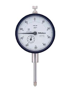 Mitutoyo 2415A Dial Indicator, Standard, .5in, .001in, 0-50-0-