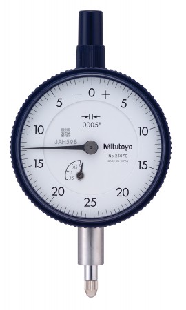 Mitutoyo 2507A Series 2 Standard Dial Indicator with Lug, 0.125&amp;quot;, SAE-