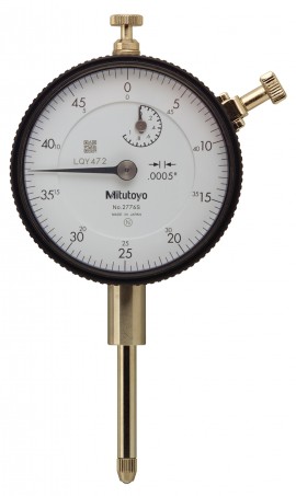 Mitutoyo 2776AB Series 2 Standard Flat-Back Dial Indicator, 1&amp;quot;, SAE-
