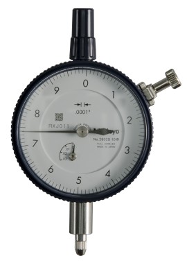 Mitutoyo 2802AB-10 Series 2 Standard Flat-Back Dial Indicator, 0.025&amp;quot;, SAE-