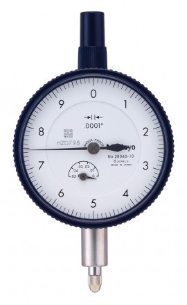 Mitutoyo 2804A-10 Series 2 Standard Dial Indicator with Lug, 0.05&amp;quot;, SAE-