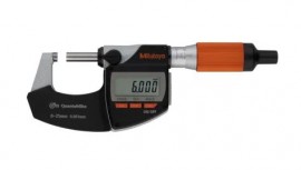 Mitutoyo 293-140-40 QuantuMike Micrometer, Digimatic, 0-25mm, IP65, 0.001mm, W/SPC-