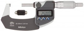 Mitutoyo 293-231-32 Coolant Proof Micrometer with SPC, 25 to 50 mm-