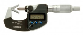 Mitutoyo 314-351-32 Series 314 Digital V-Anvil Micrometer for 3-Flute Cutting Head-