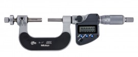 Mitutoyo 324-351-32 Series 324 Interchangeable Ball Anvil-Spindle Gear Tooth Micrometer, 0 to 1&amp;quot;-