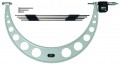 Mitutoyo 340-521 Series 340 Digimatic Outside Micrometer with Interchangeable Anvils, 400 to 500 mm, Metric-