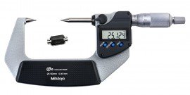 Mitutoyo 342-262-32 Point Micrometer with SPC, 30&amp;#176;, 25 to 50 mm-