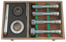 Mitutoyo 368-918 3-Point Internal Micrometer Kit, 0.8 to 2" (20.32 to 50.8 mm)-