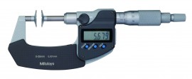 Mitutoyo 369-250-32 Series 369 Digimatic Disk Micrometer with Non-Rotating Spindle, 0 to 25 mm-