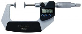 Mitutoyo 369-251-32 Series 369 Digimatic Disk Micrometer with Non-Rotating Spindle, 25 to 50 mm-