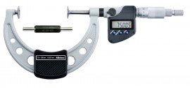 Mitutoyo 369-253-32 Series 369 Digimatic Disk Micrometer with Non-Rotating Spindle, 75 to 100 mm-