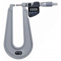 Mitutoyo 389-361-32 Series 389 Sheet Metal Digital Micrometer, 6.3&amp;quot; Throat-