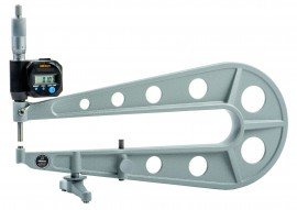 Mitutoyo 389-514 Series 389 Sheet Metal Digital Micrometer, 0 to 25 mm, Metric-