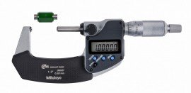 Mitutoyo 395-372-32 Series 395 Spherical Face Digital Micrometer, 1 to 2&amp;quot;-