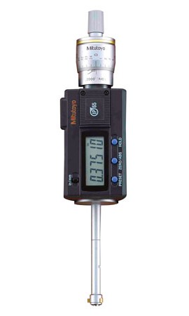 Mitutoyo 468-263 Series 468 Digimatic Holtest 3-Point Internal Micrometer, 0.425 to 0.5&amp;quot;, SAE/Metric-