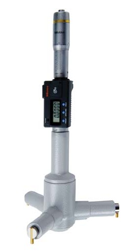 Mitutoyo 468-277 Series 468 Digimatic Holtest 3-Point Internal Micrometer, 7 to 8&amp;quot;, SAE/Metric-