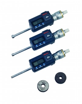 Mitutoyo 468-981 Series 468 Digimatic Holtest 3-Point Internal Micrometer Set, 6 to 12 mm, Metric-