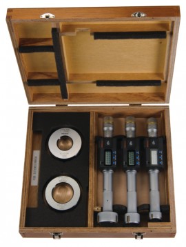Mitutoyo 468-988 Digital 3-Point Internal Micrometer Set, 1 to 2&amp;quot;-