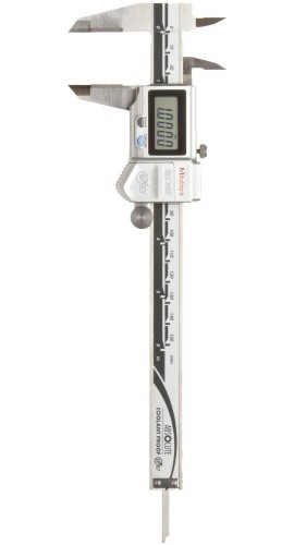 Mitutoyo 500-737-20 Absolute Coolant Proof IP67 Digimatic Caliper, 0-6&quot; (0-150mm), OD &amp; ID Carbide Jaws, SPC Output-