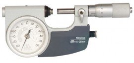 Mitutoyo 510-121 Series 510 Mechanical Indicating Micrometer, 0 to 25 mm-