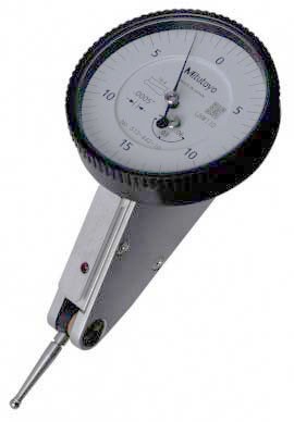 Mitutoyo 513-442-10A Horizontal Dial Test Indicator, Tilted Basic Set, 0.06" Range-